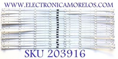KIT DE LEDS PARA TV SONY (16 PZ) / NUMERO DE PARTE LM41-01108A / L3_HRS_G5_CWM_S8_2_R1.0_VBN_1.0 / U9U059 / W320 Z / 01758 / H75F / PANEL YDCM075CCS11 / MODELO KD-75X85K / KD75X85K